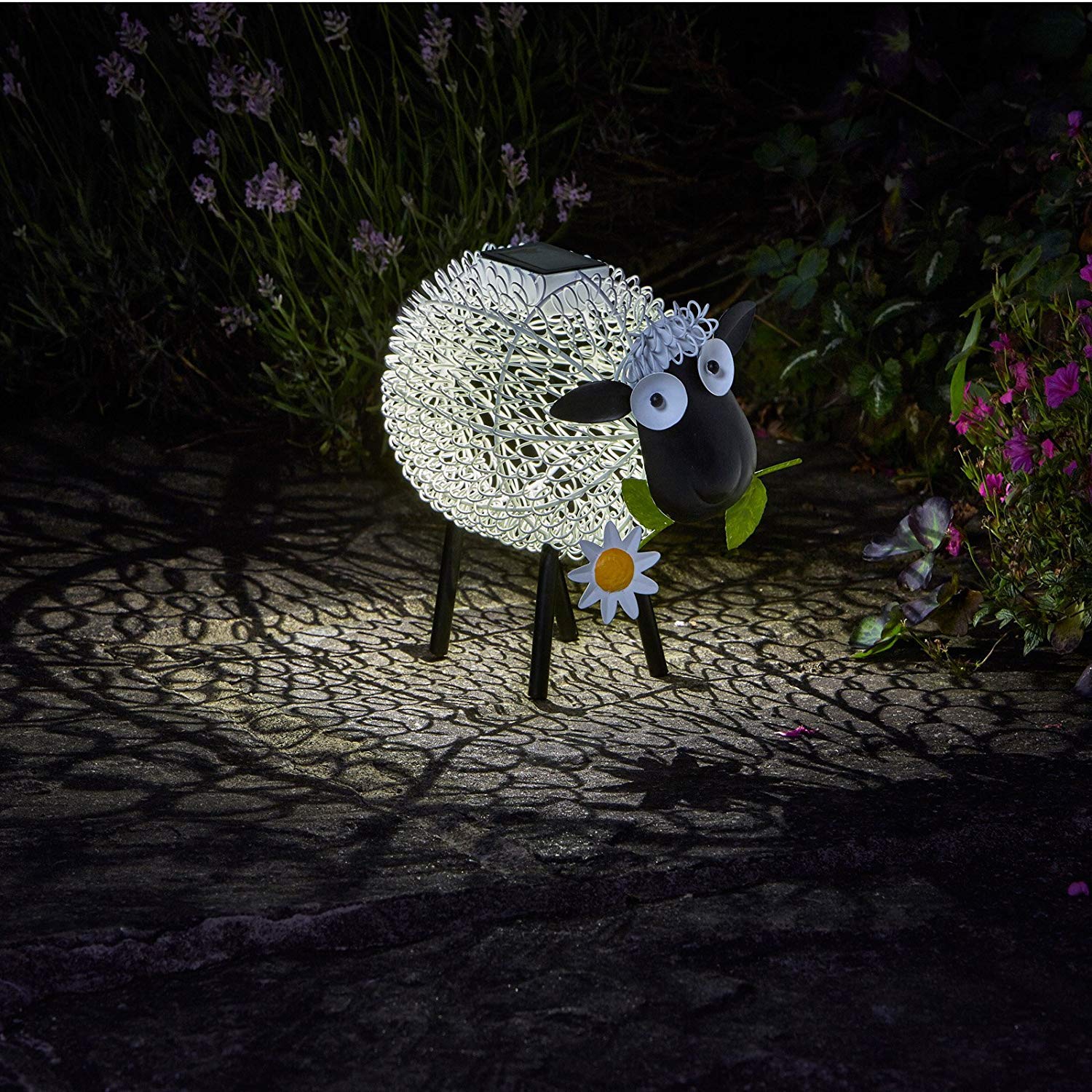 garden mile Smart Solar Dolly The Sheep Silhouette Light Light Figure Ornament