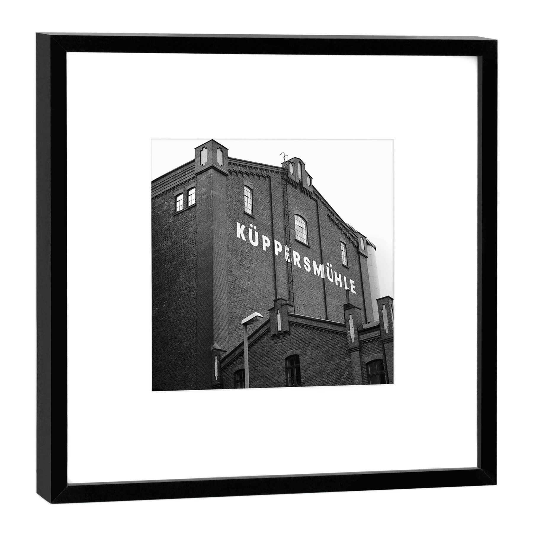 Cadre photo en bois blanc Duisburg une idée cadeau idéale pour la Ruhrregion