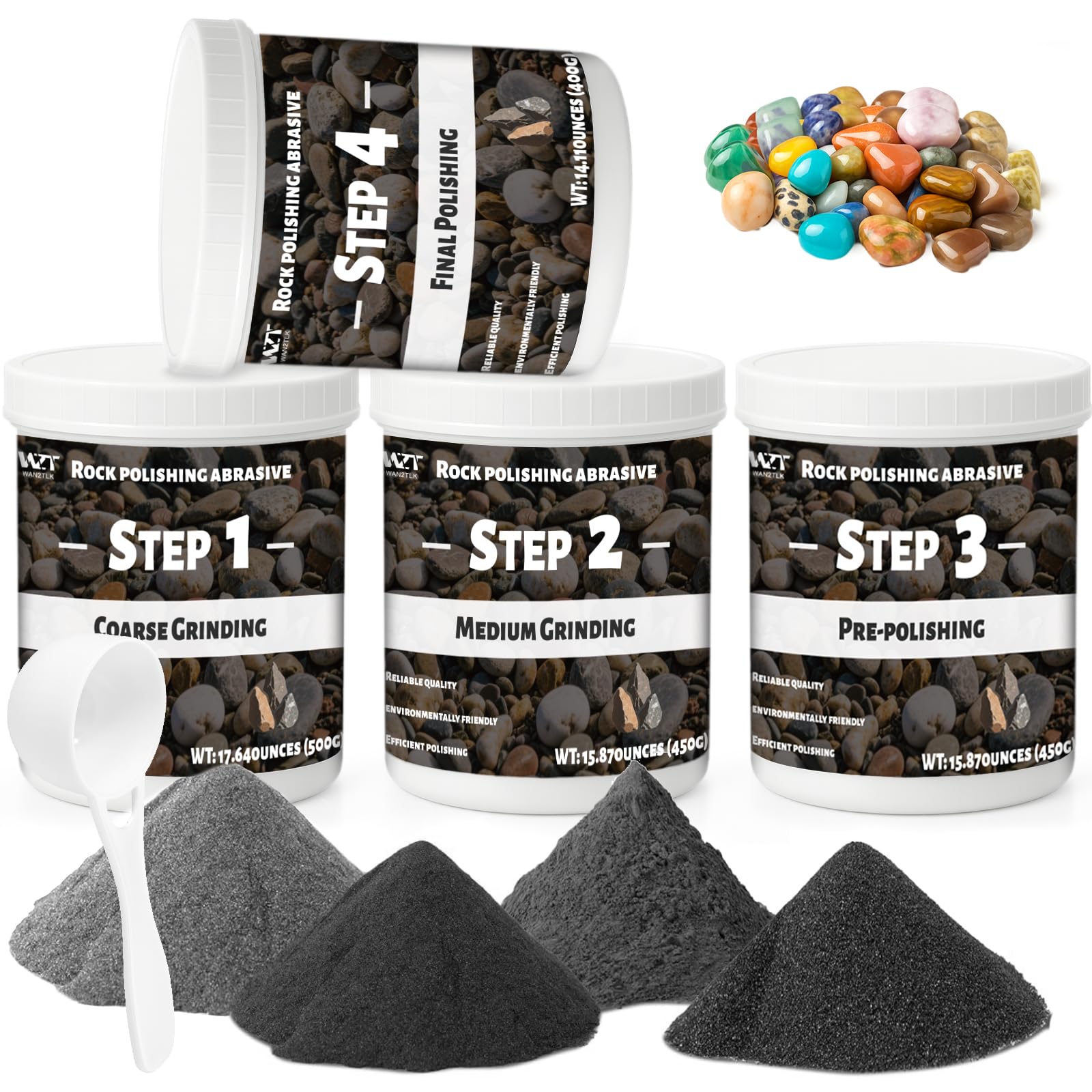 Grains de verre professionnels - 2 kg en vrac pour un polissage brillant | Élimine les imperfections et lisse les surfaces | Fonctionne avec n'importe quel gobelet | Idéal pour les kits scientifiques