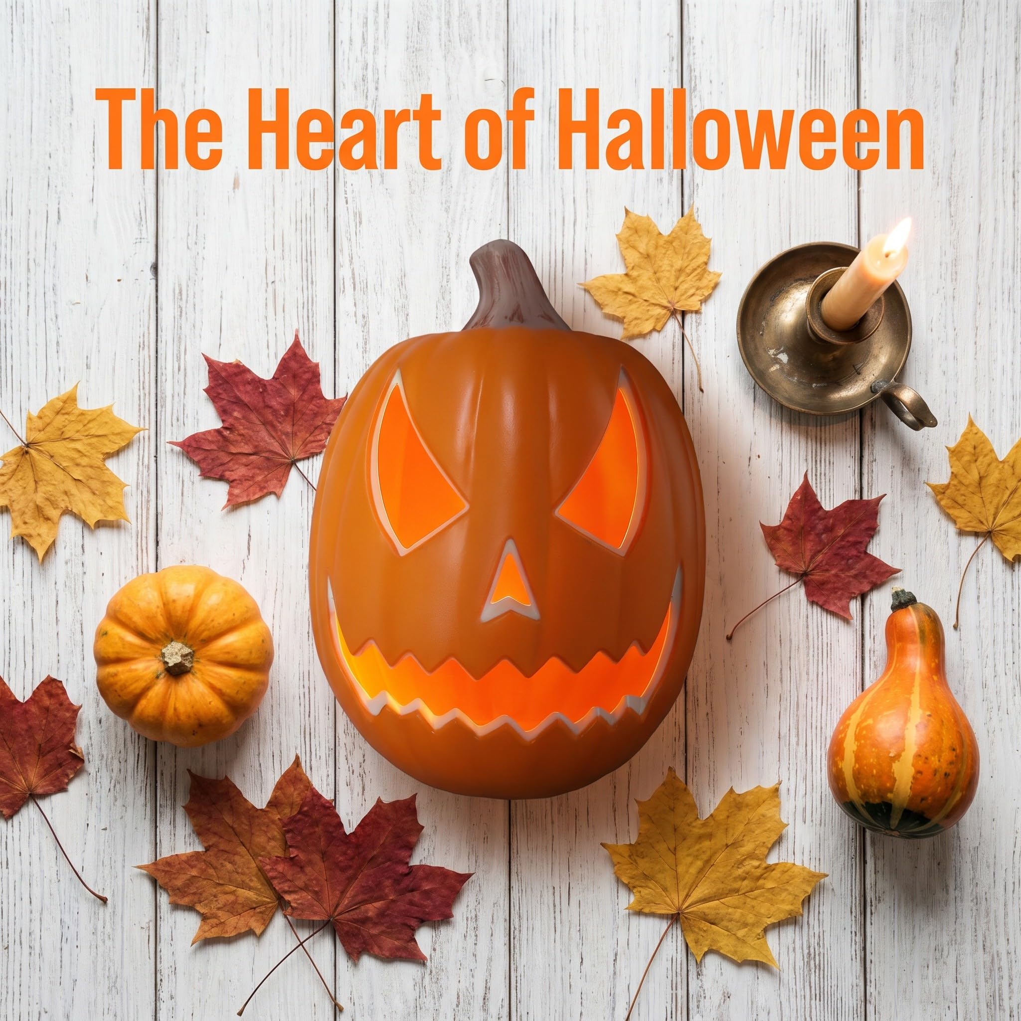 OSALADI Latarnia dyniowa na Halloween - Jack-O Lantern z diodami LED | Plastikowy lampion w kształcie dyni na Halloween, dekoracja okienna, bez baterii, 11,8 x 8,7 x 8,7 cala