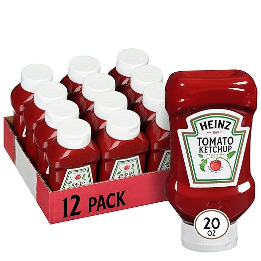 Heinz Ketchup Forever Full Inverted Bottle (20 oz, Pack of 12)