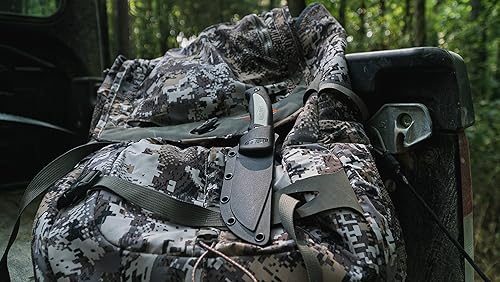 Miniatura 4 de Old Timer Trail Boss - Cuchillo de hoja fija de 9 pulgadas con hoja de acero inoxidable de alto carbono, mango de agarre TPE y funda moldeada