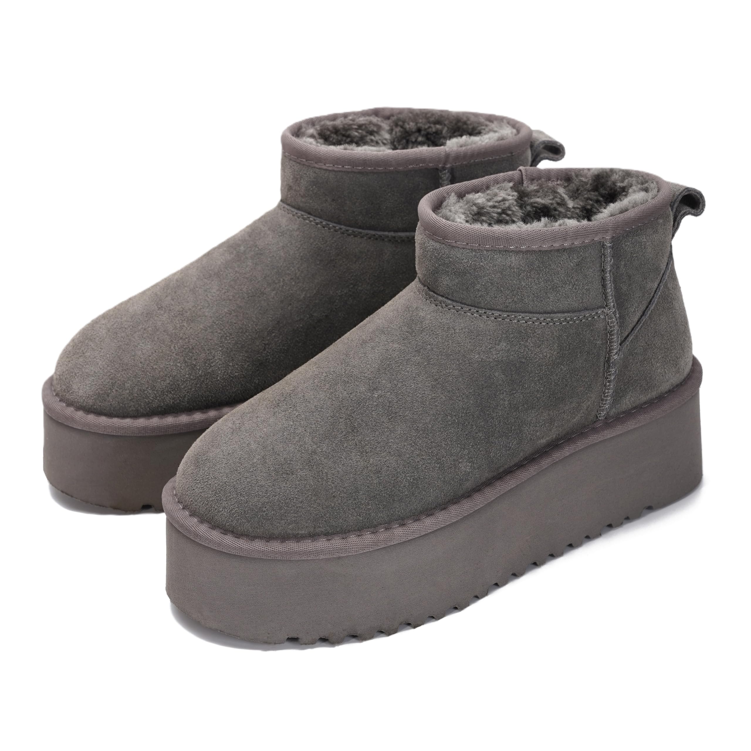 Project Cloud 100% Genuine Leather Ankle Boots for Women - Anti-Slip Memory Foam Insole Womens Boots - Lightweight Winter Womens Shoes, Ankle Booties