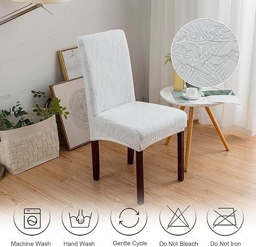 Vista 43 de Genina Fundas impermeables para sillas Parsons de comedor, fundas elásticas para sillas Parsons para comedor, cocina, funda protectora para silla