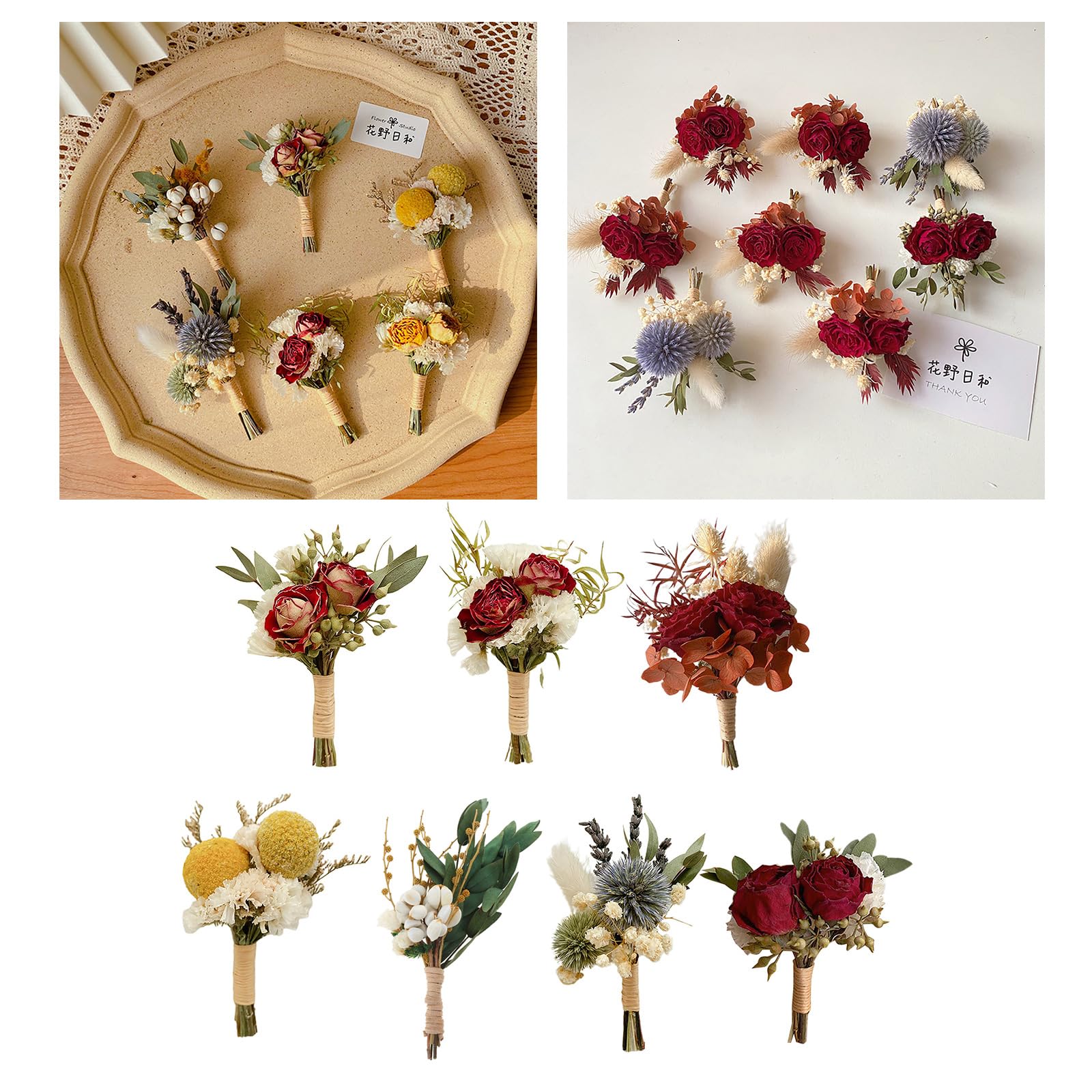 Remo Sartori - Fiore All'occhiello Boutonniere Ad Uncinetto Attaccatura Con Bottone Realizzato A Mano Uomo Giallo 102841017