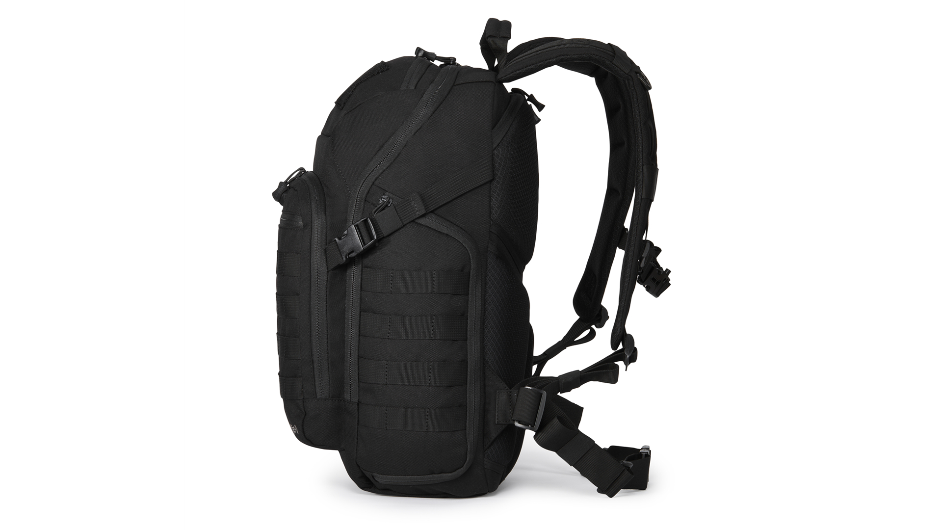 AMHEH 32L Tactical Backpack, Suspended 17 Inch Laptop Compartment, Black