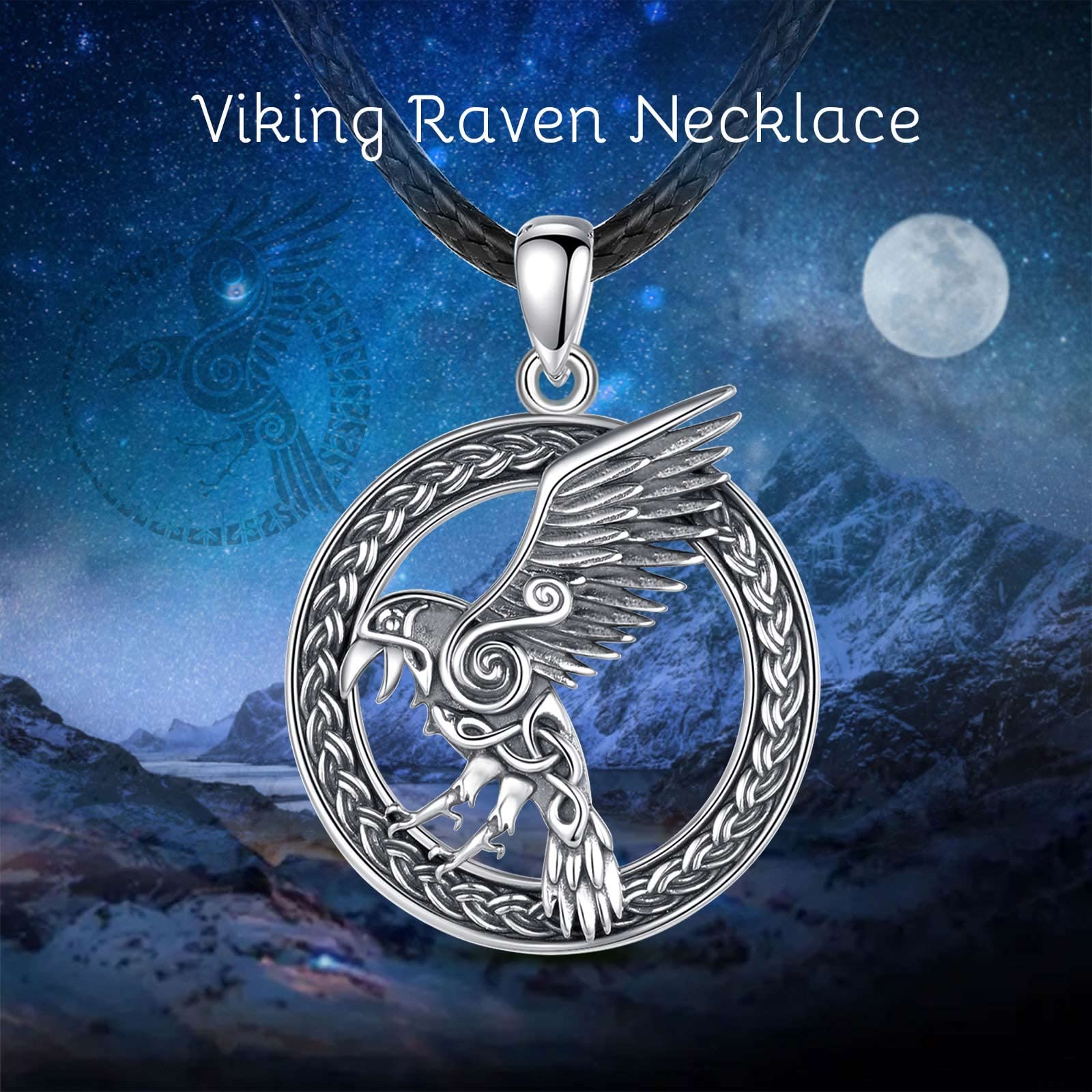AEONSLOVE Collar Vikingo Plata de Ley 925 para Hombre Mujer, Colgante Árbol de la Vida Yggdrasil/Martillo de Thor/Runas Vikingas/Lobo Vikingo/Dragón, Joyas Nórdico