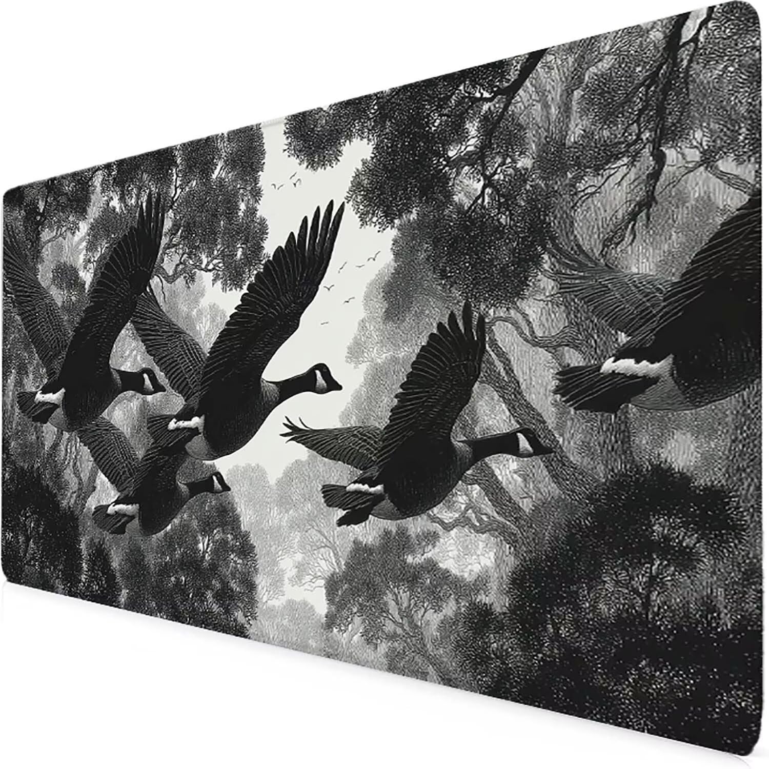 Grau Mauspad 80x40cm Schreibtischunterlage Tier Mauspad Gaming Leicht zu Reinigende, rutschfest Tischunterlage Schreibtisch, Verbessert Präzision und Geschwindigkeit für Deko Büro/Home Office 8432-2t