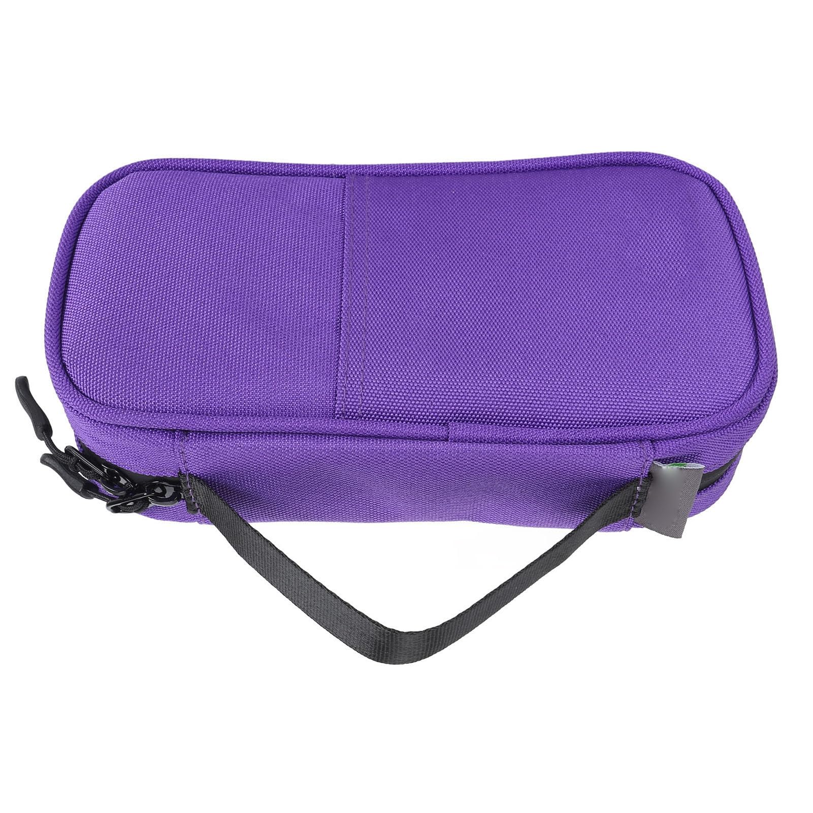 Travel Insulin Cooler Case, Large Capacity Insulation Multi-Purpose Lightweight EVA Insulin Cooling Bag for Medications Diabetic Supplies (Purple)