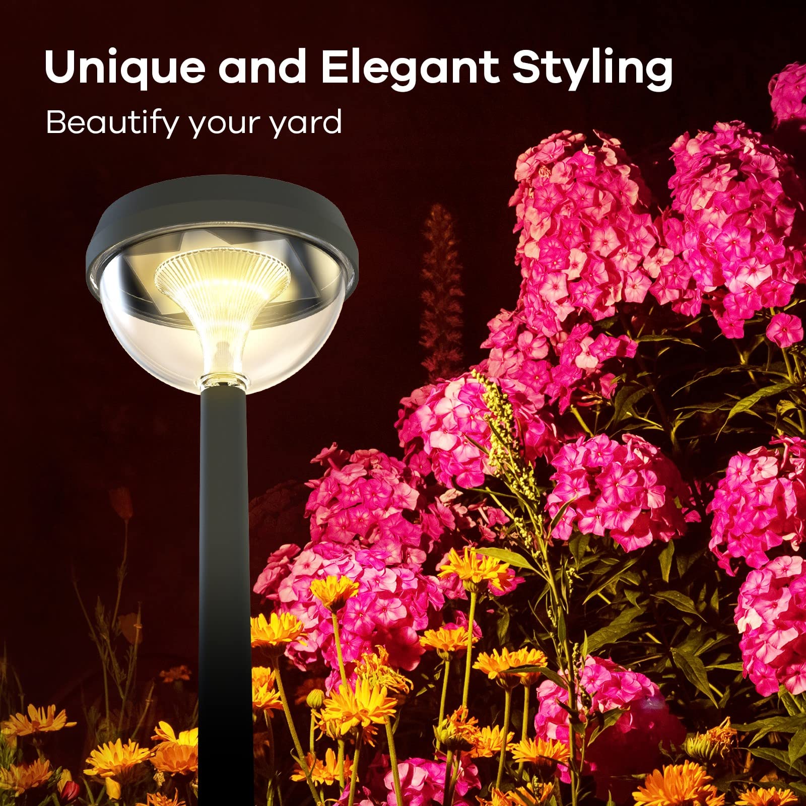 Linkind luci solari esterno, 3 Modalità di Illuminazione, IP54 Impermeabile,lampada da giardino solare da esterno, Bianco Caldo (4 Pezzi)