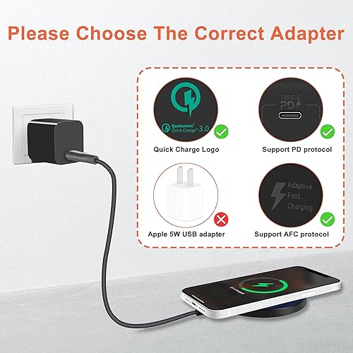 Miniatura 5 de Alcantara - Cargador inalámbrico magnético, almohadilla de carga inalámbrica de 15 W, compatible con iPhone 1313 Pro13 Mini13 Pro Max12SE 11,