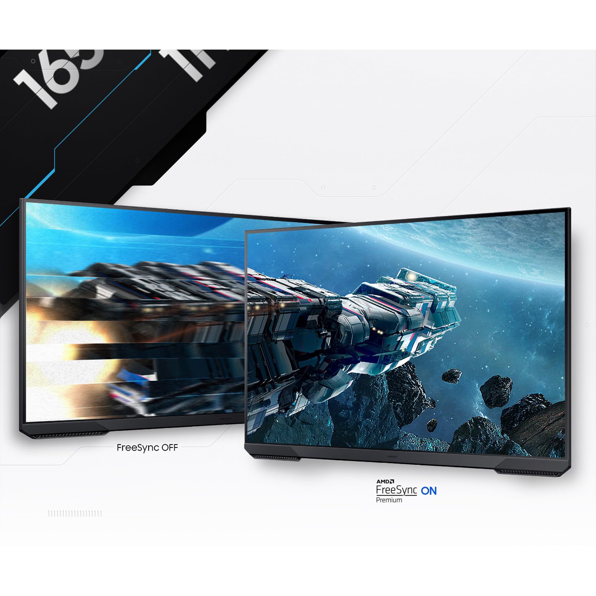 Samsung ODYSSEY G5 G51C 27'' 165Hz -1ms, Dalle VA, Résolution QHD 2,560 x 1,440, 3000 : 1, HDR10, AMD FreeSync Premium Pro, Display Port, USB & Pied Ajustable, HDMI