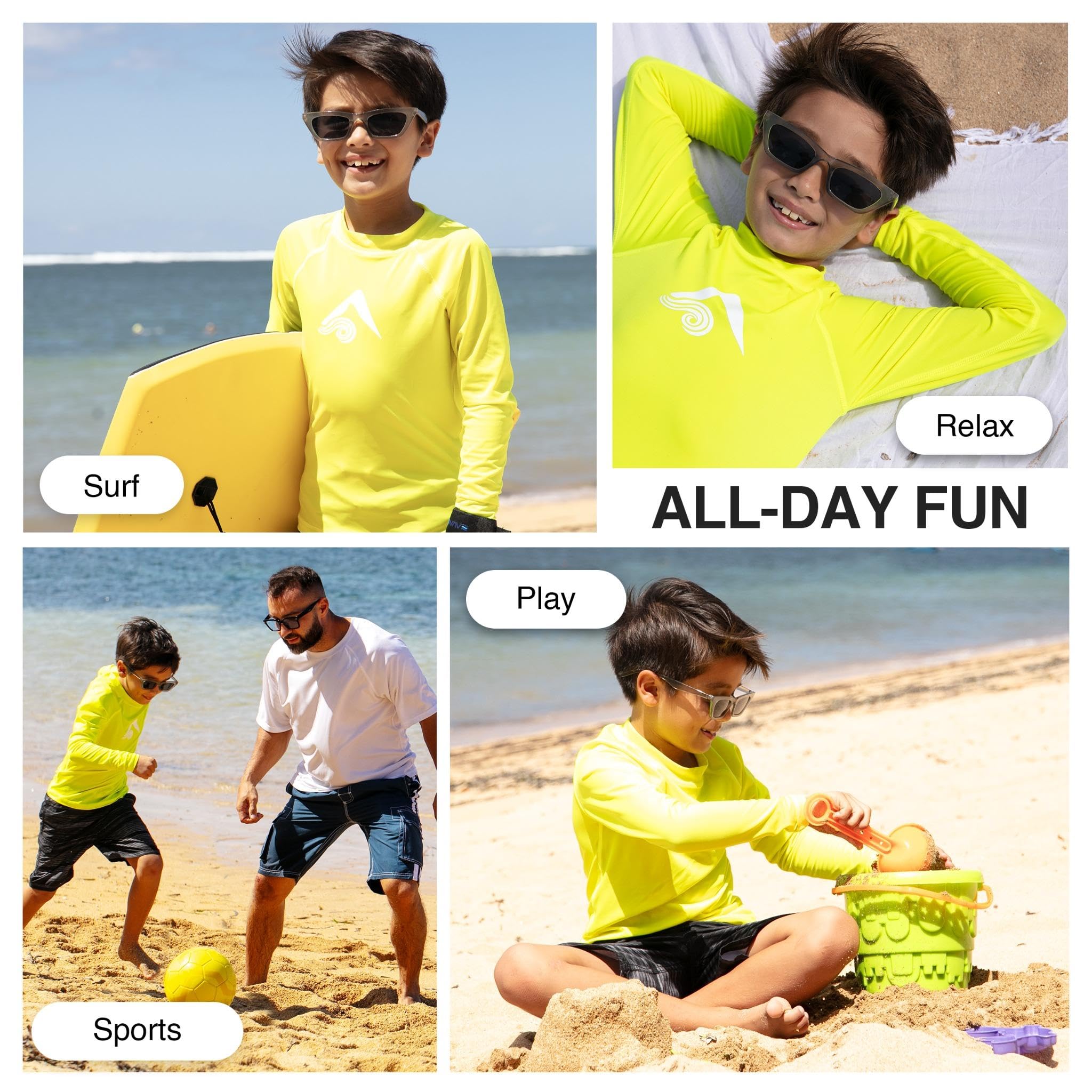 Kanu Surf Boys' Platinum Rashguard