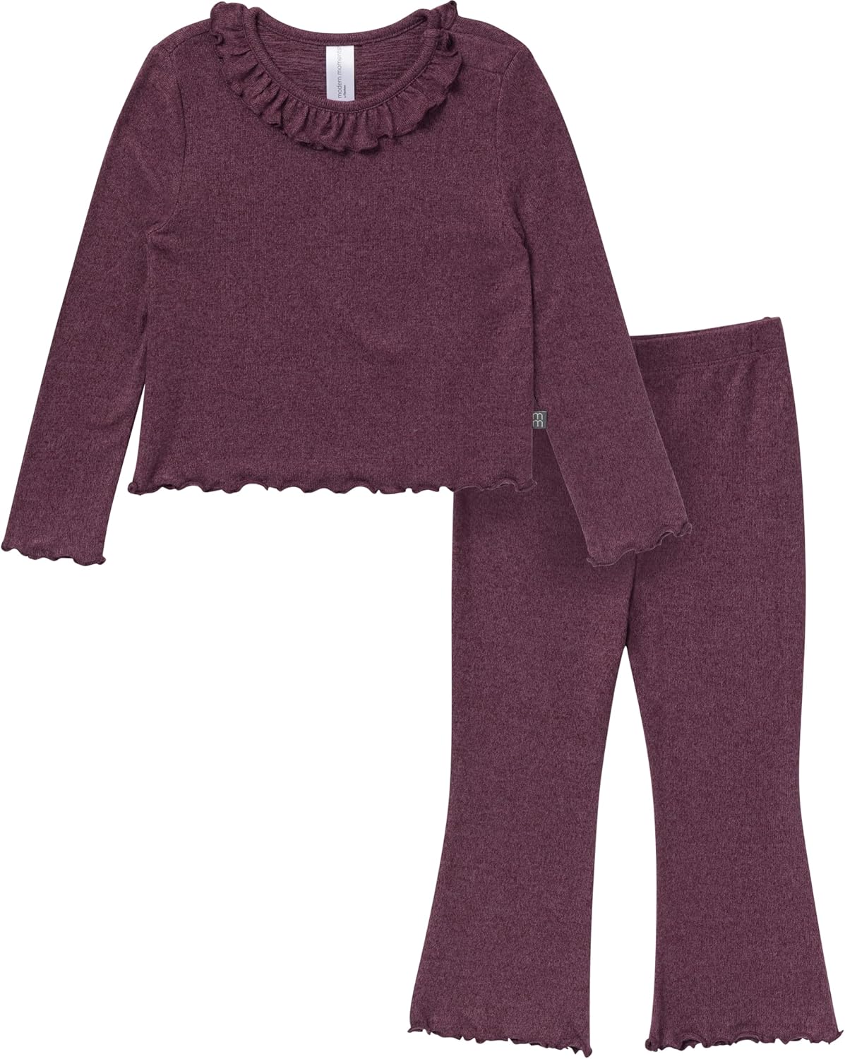Modern Moments by Gerber baby-girls Ruffle Collar Top and Flare Pant Set
