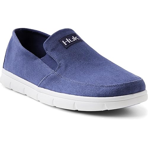 HUK Men's Brewster Slip on Wet Traction Fishing & Deck Shoes Boat