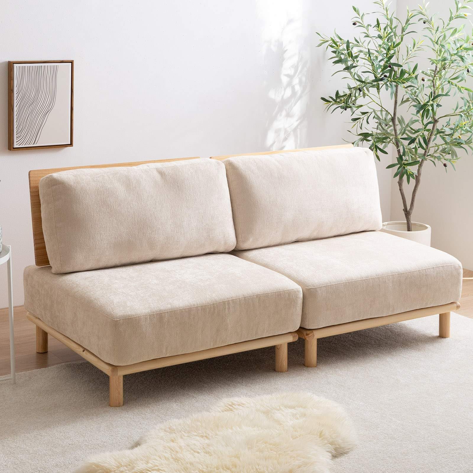 Amazon｜家具350 ソファー 2人掛け 幅160cm セット おしゃれ