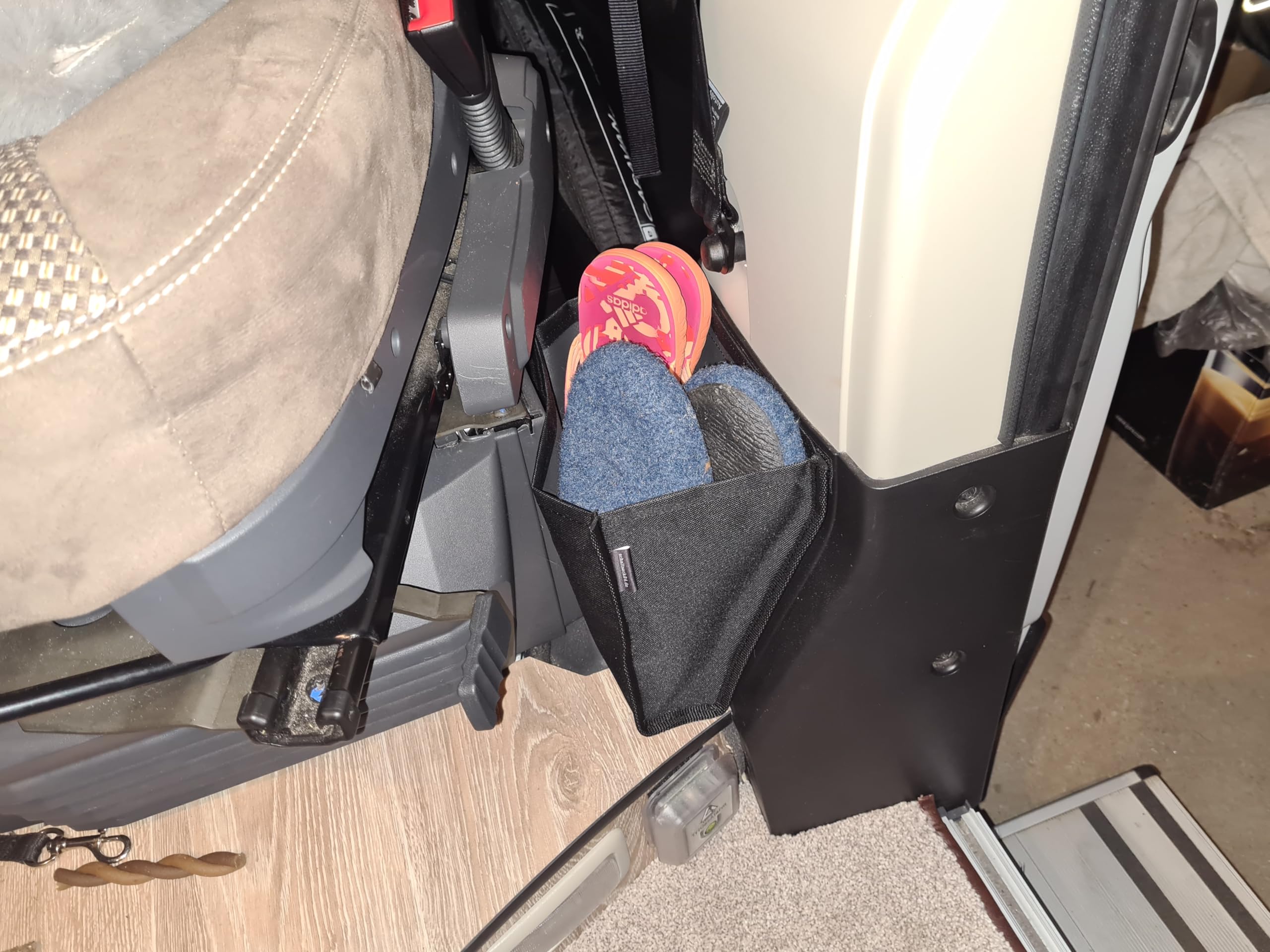 schaltsack24 Tasche Stauraumtasche B-Säule Wohnmobil/Kastenwagen Ducato Jumper Boxer - Anthrazit (Dunkelgrau)