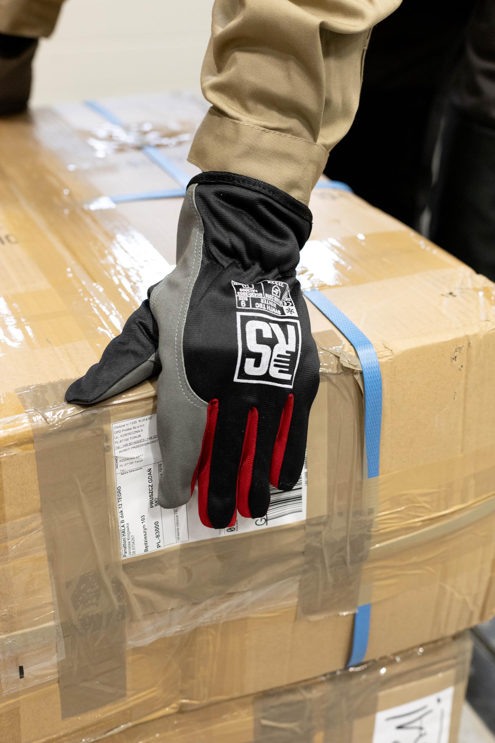 RS Synth TEC Gants d'hiver isolés en Cuir synthétique - Taille 11-12 Paires - Noir et Gris - Gants de Travail en Cuir - Prêts à l'emploi