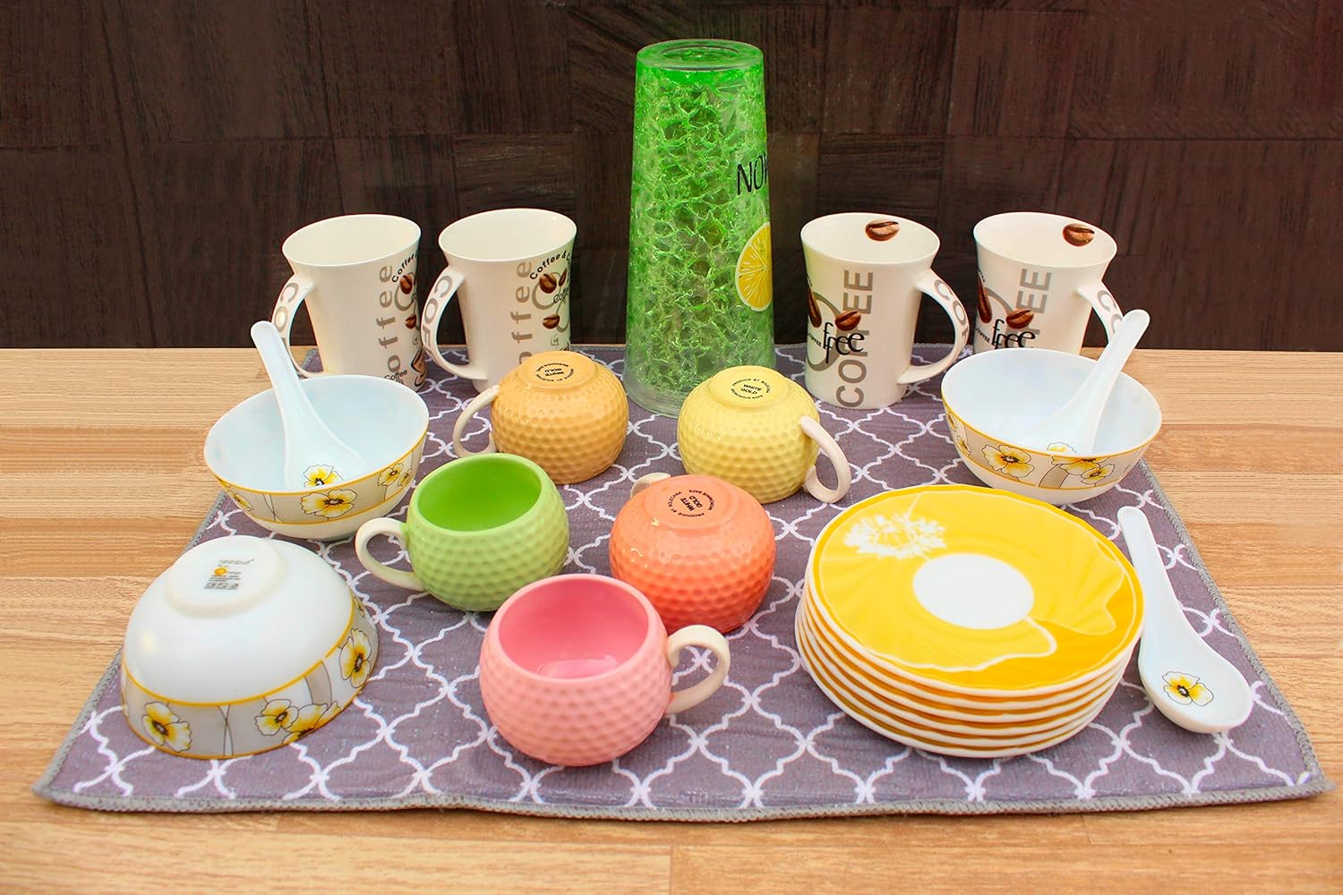 U & U Unique Utilities Kitchen Utensil Dish Drying Mat (50 x 38 cm) | Quick Dry Water Absorbent Mat | Super Draining Mat for Kitchen | Microfiber Dish Drying Mat for Kitchen (Pack of 2) (Grey) 3 81ndH5+aLmL. SL1500