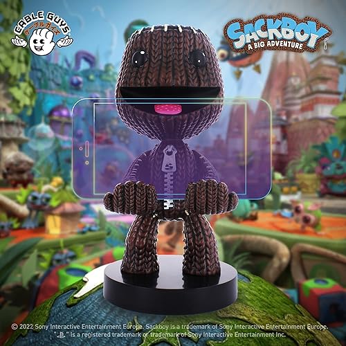 Miniatura 5 de Exquisite Gaming Sackboy A Big Adventure - Sackboy - Soporte original para teléfono móvil y controlador de juegos, soporte para dispositivos, cable