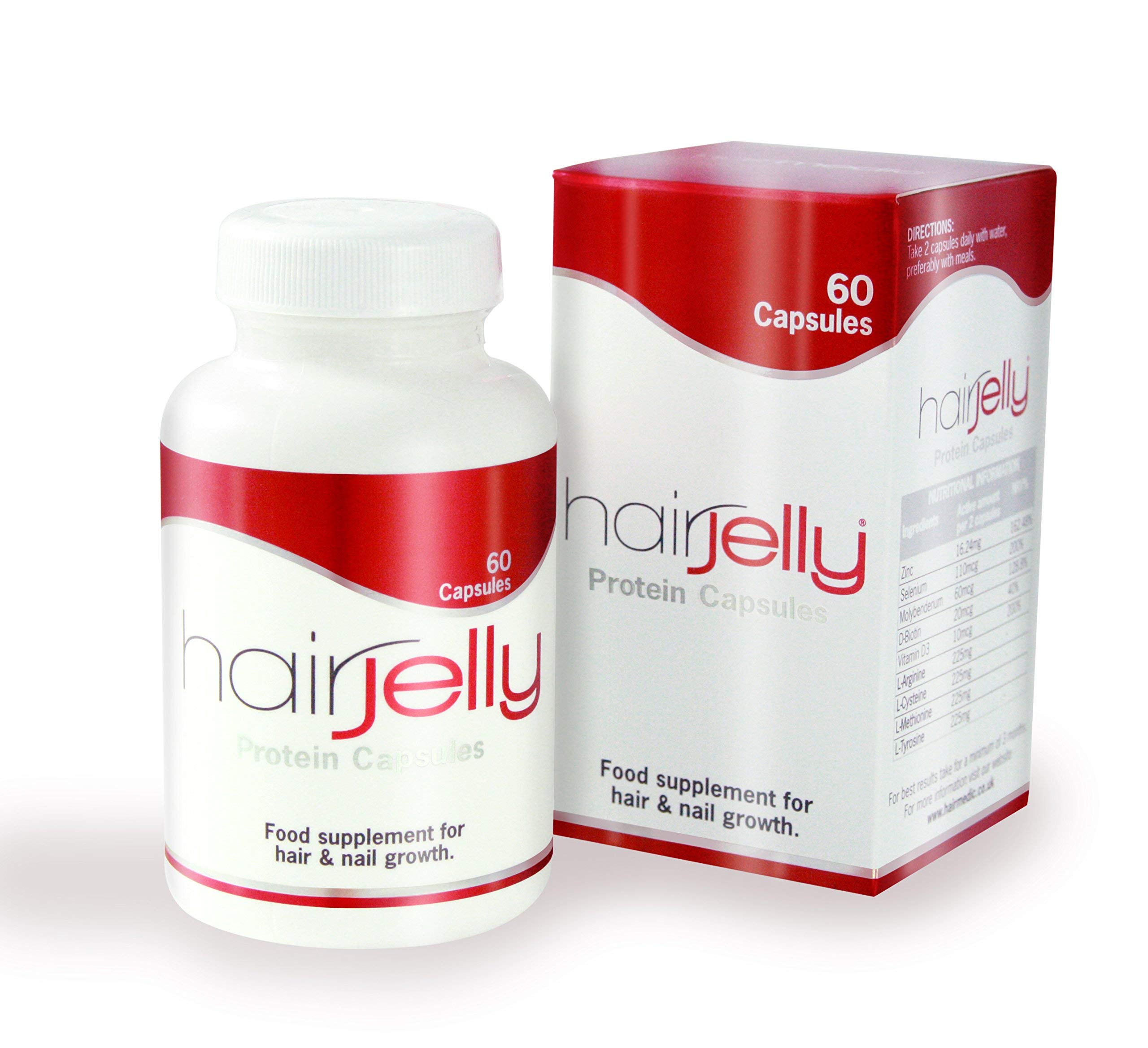 Buy HAIRJELLY Hair Growth Supplement 60 Capsules. An ideal protein