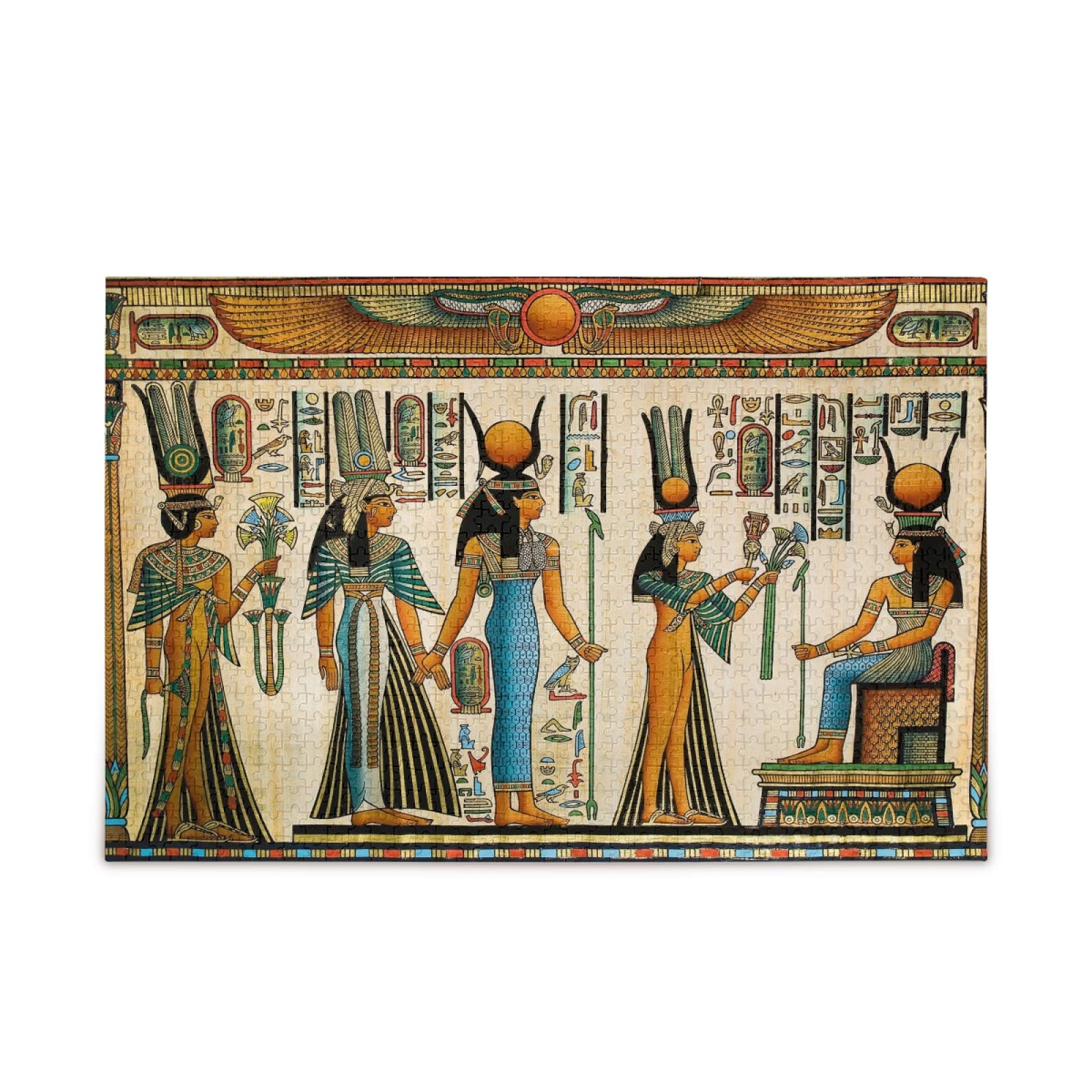 Ancient Egyptian Egypt Jigsaw Puzzles 500 Pieces Adult Kids Teens Piece Puzzle Leisure Game Toy Home Decor DIY Educational Gift with Mesh Storage Bag