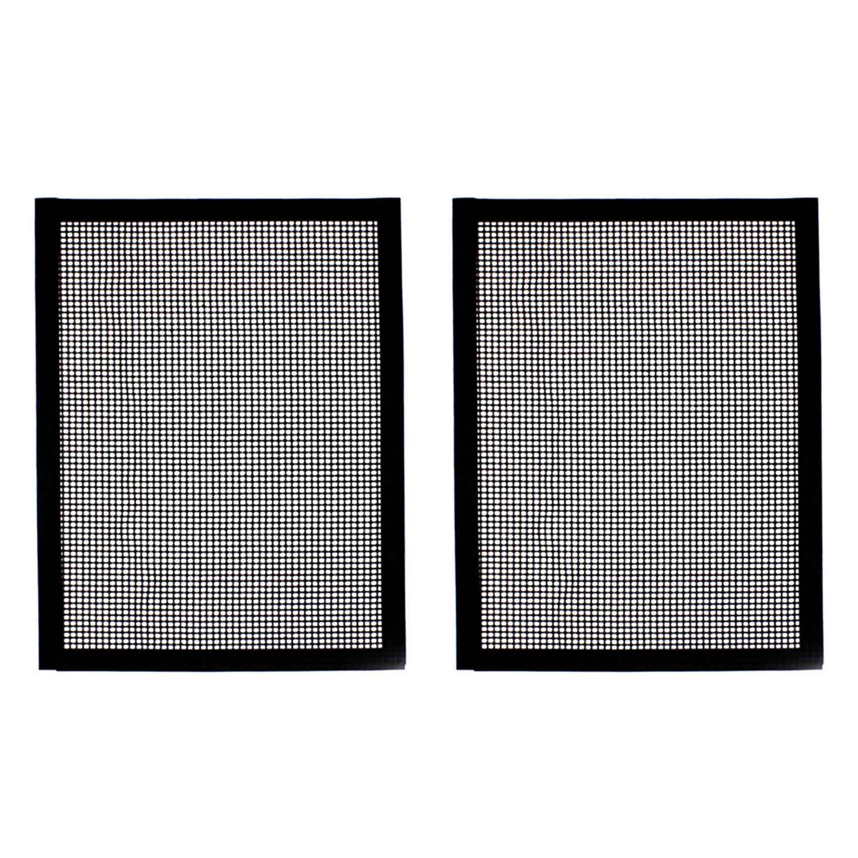 Hndhbfgrt 2X BBQ Grill Grid Mat Non-Stick Mesh Matts Barbeque Reusable Baking Net