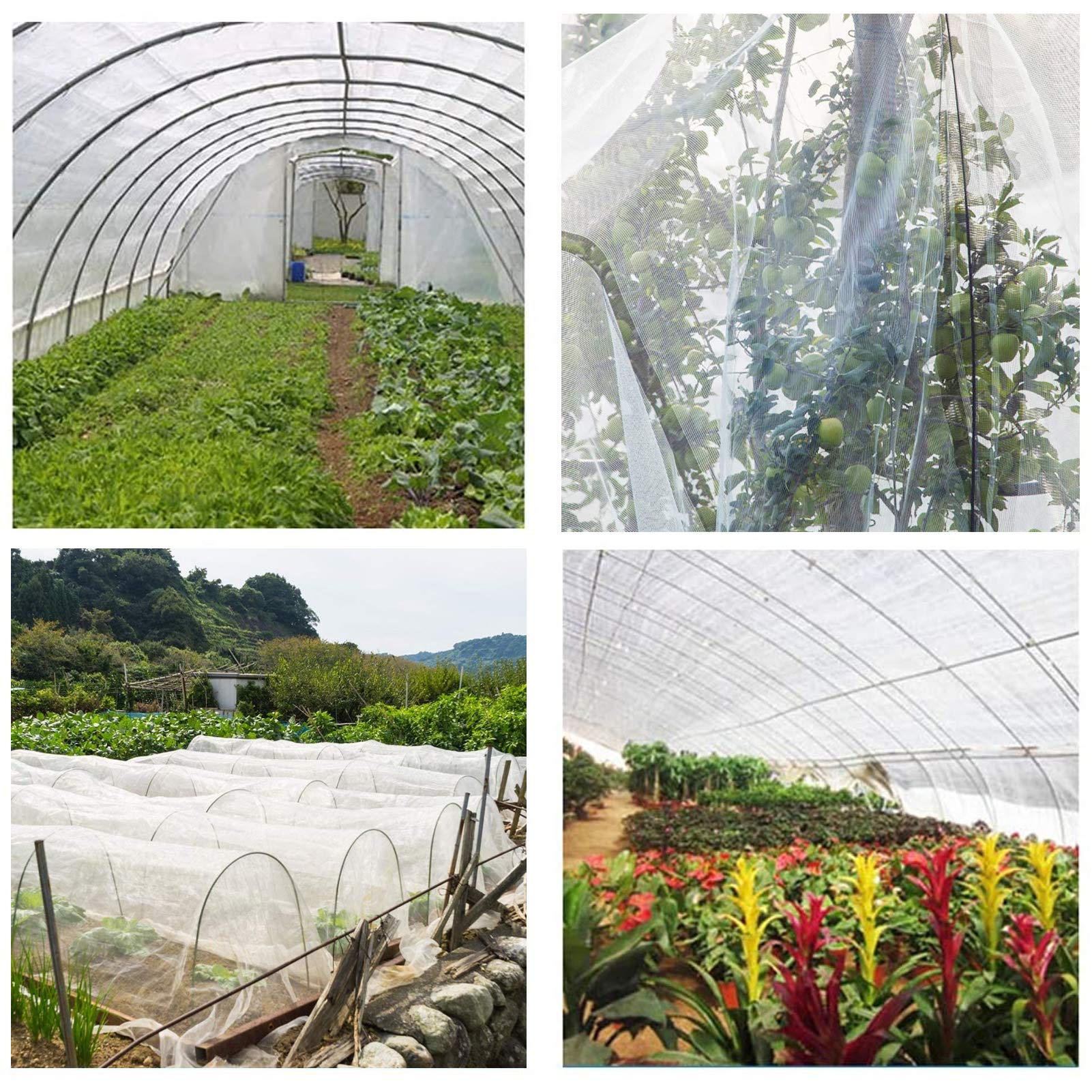 Red de protección de Insectos,Barrera para Proteger Plantas,malla antiinsectos,para proteger plantas flores frutas,Red de protección Flores Frutas y Verduras en el jardín (3 * 10)