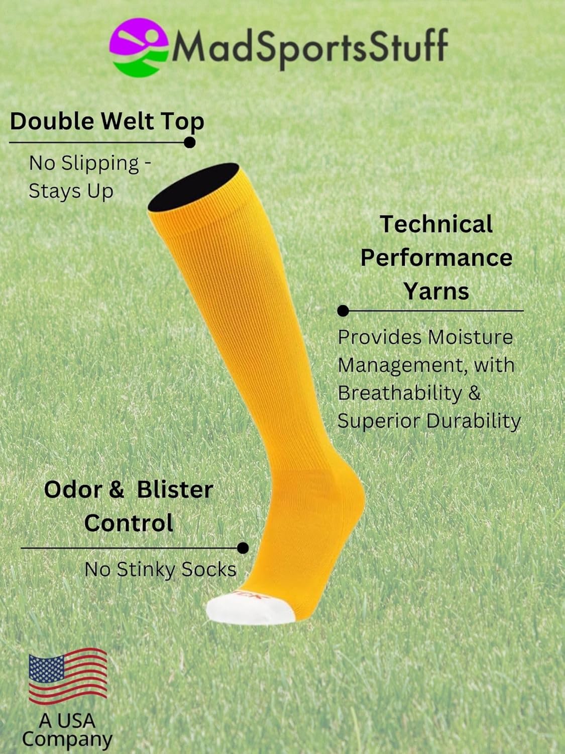 MadSportsStuff Softball or Baseball Socks and Belt Combo - Youth and Adult Sizes Boys and Girls Men and Women - Image 5