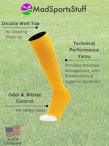 Miniatura 3 de MadSportsStuff - Combo de calcetines y cinturón de sóftbol o béisbol, tallas profesionales para jóvenes y adultos