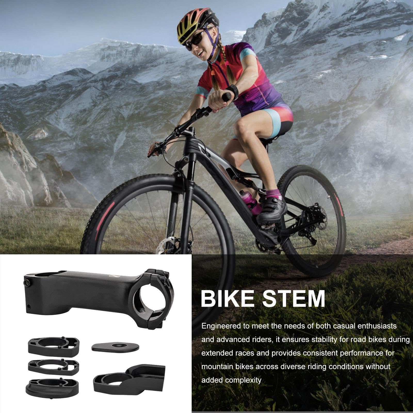 Cycle Stem Rehausseur en d'Aluminium pour Guidon