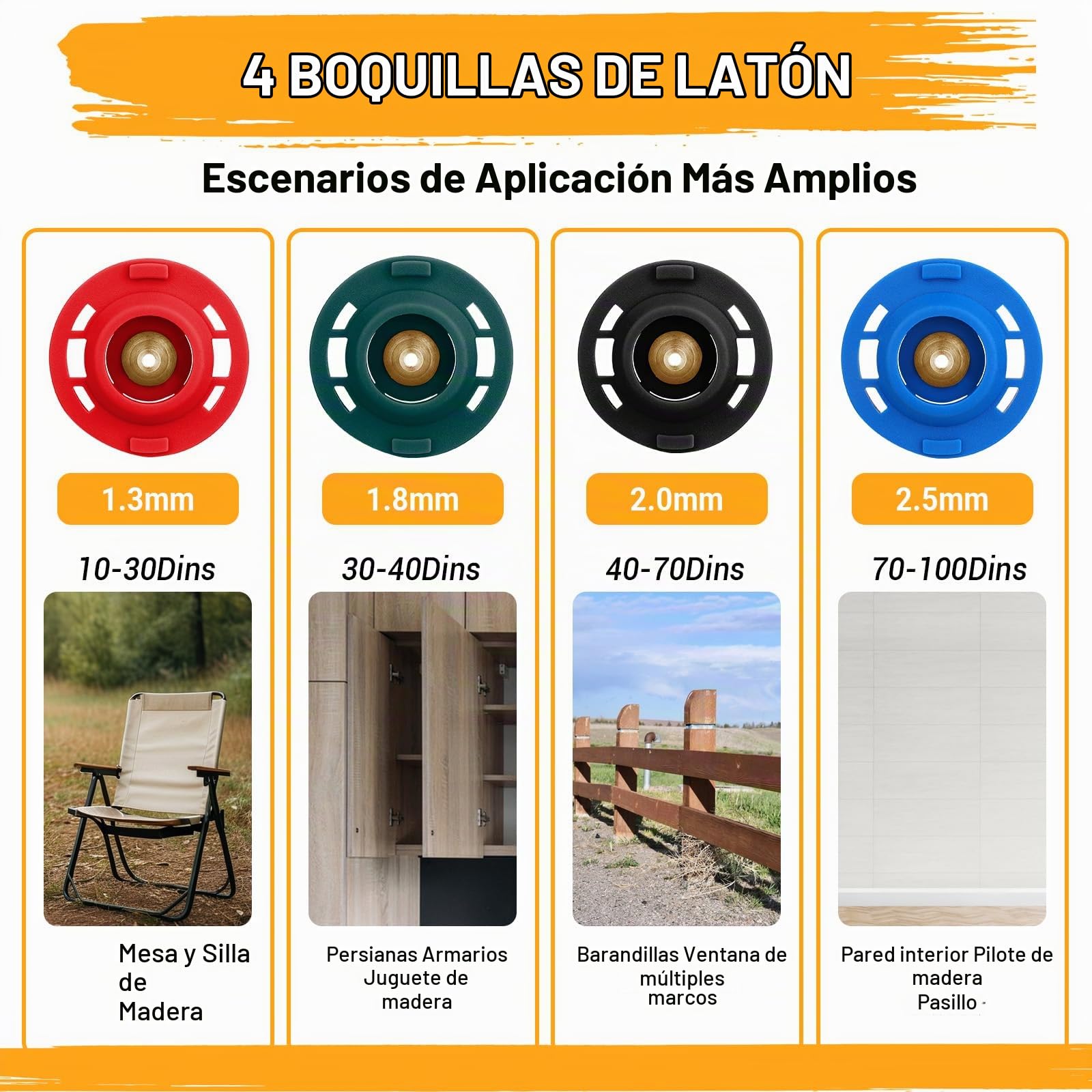 DEKO Pistola de Pintura Eléctrica de 550W, Depósito 1200ml, 4 Boquillas