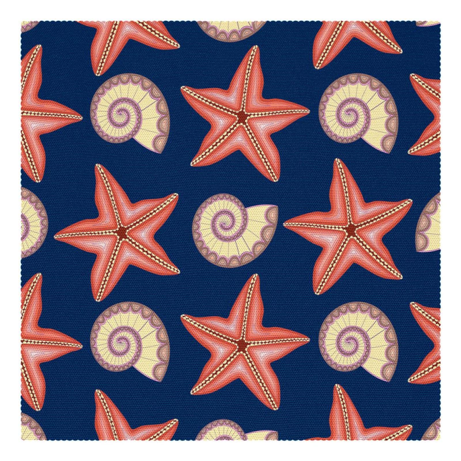 Platzdeckchen mit Sternen, waschbar, rutschfest, hitzebeständig, für Esstisch, Küche, 30 x 30 cm, 4 Stück