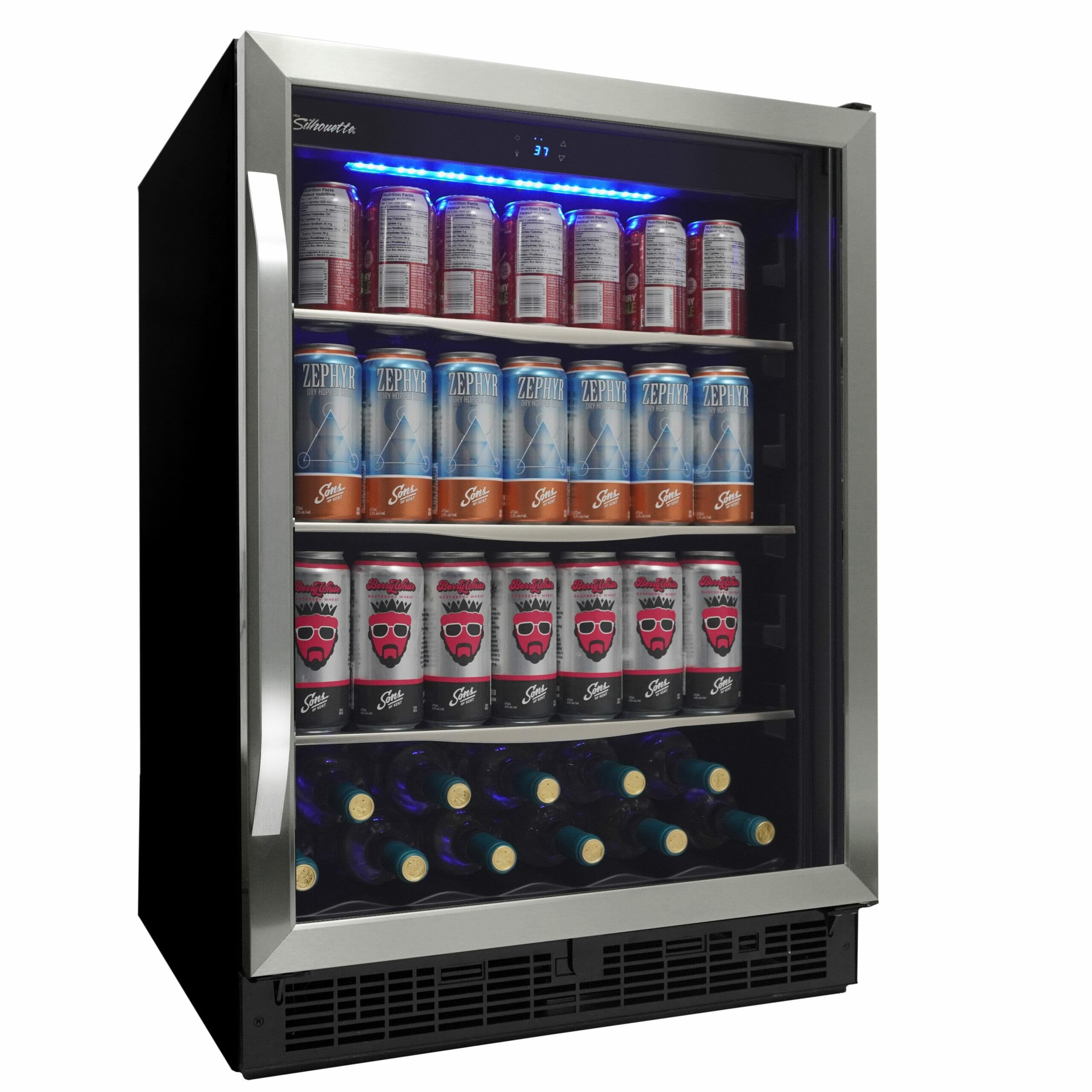 Photo 1 of Danby Silhouette SBC057D1BSS Built In Beverage Center, Under Counter Single Zone Beverage Cooler For Wine, Beer - For Kitchen, Home Bar