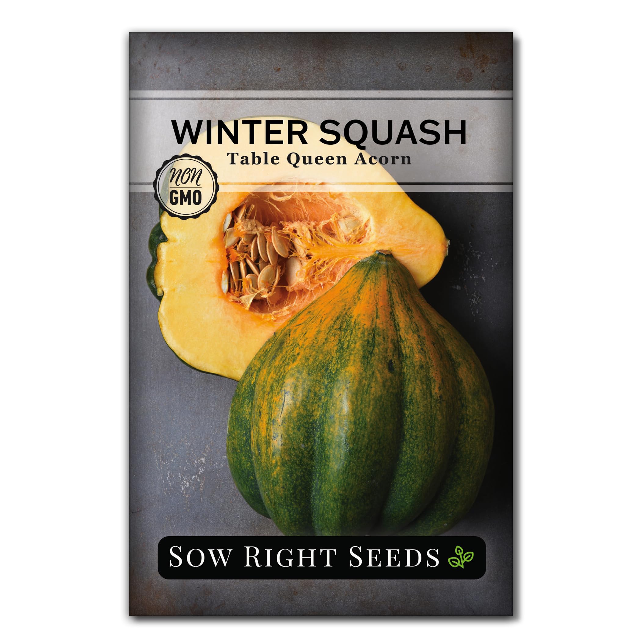 Sow Right Seeds - Acorn Table Queen Squash Seeds for Planting - Non-GMO Heirloom Packet with Instructions to Plant an Outdoor Home Vegetable Garden - Winter Variety, Cold Tolerant, Quick to Ripen (1)