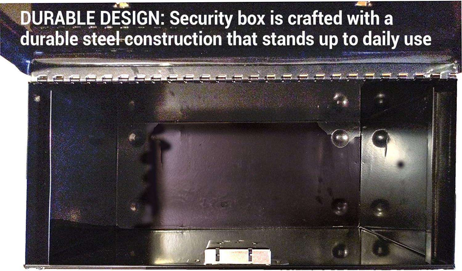 Master Lock File Box with Lock, Large Locking for Documents, Steel Keys, 7148D
