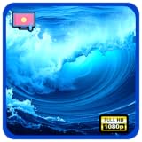 Colic Baby Sleep Aid & REM Cycle Boost, Ocean Wave Calm Screensaver - Gentle Sea Visuals + Sleep Timer With Continuous White Noise Audio