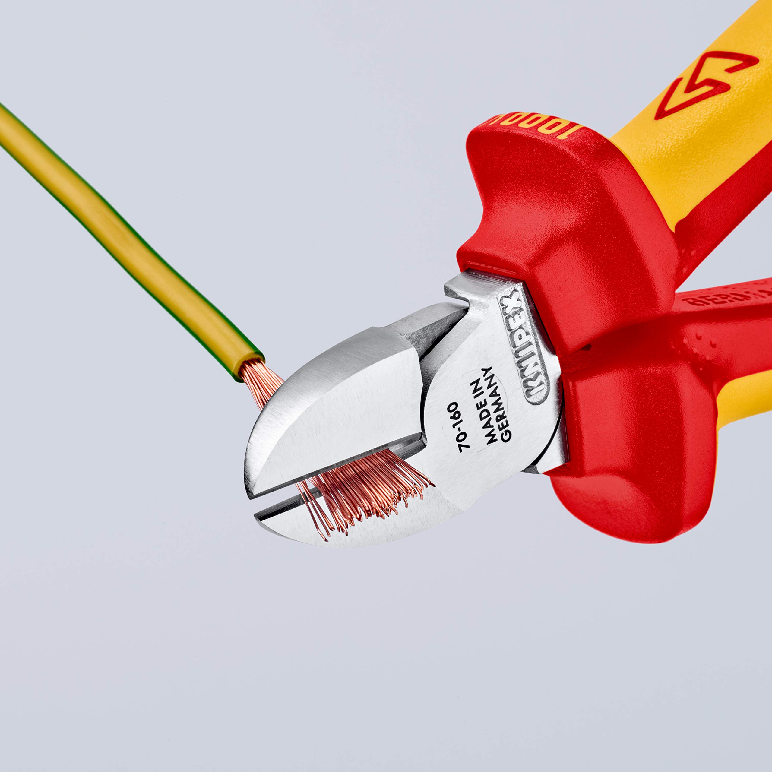 KNIPEX Seitenschneider verchromt isoliert, 70 06 160 T