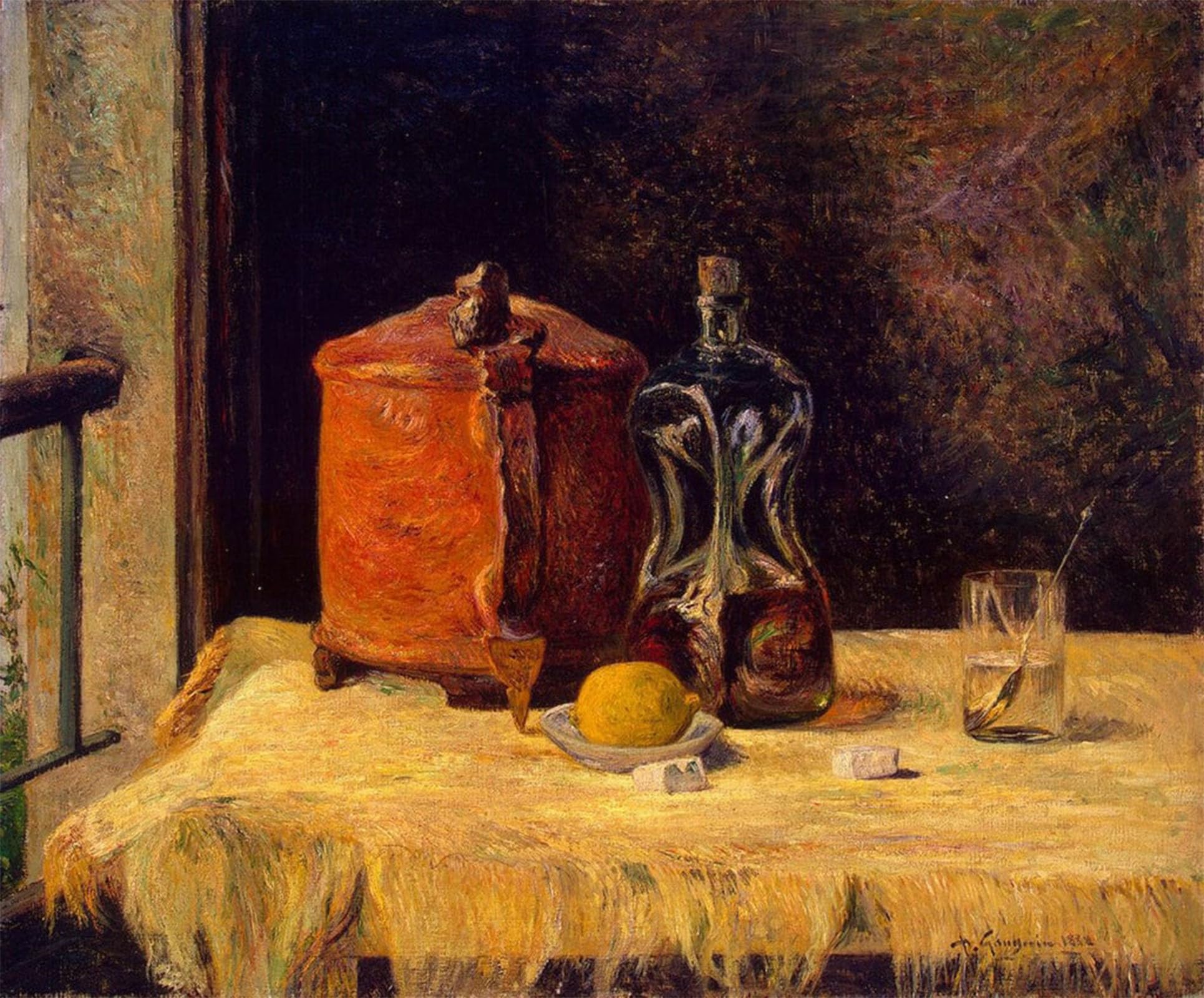 POSTERIIk Famous Print Pop Art Wall Art Graffiti At the Window by Paul Gauguin Art Prints for Home Decor 60x90cm