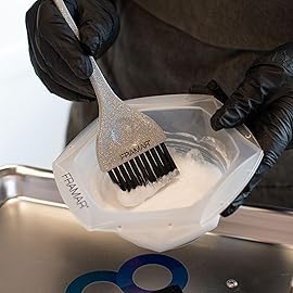 FRAMAR Hair Color Brush Set - Glitter Color Brush, Hair Dye Brush Kit, Hair Coloring Brush, Hair Color Brushes For Hair Stylist, Hair Dying Brush, Hair Salon Supplies, Hair Dye Brushes - 3Pk