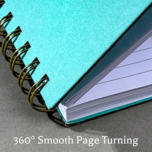 Miniatura 9 de Yoment Cuaderno de espiral con pestañas de 8 x 10 pulgadas, cuaderno de espiral de tapa dura con divisor de 5 asignaturas, cuaderno de espiral