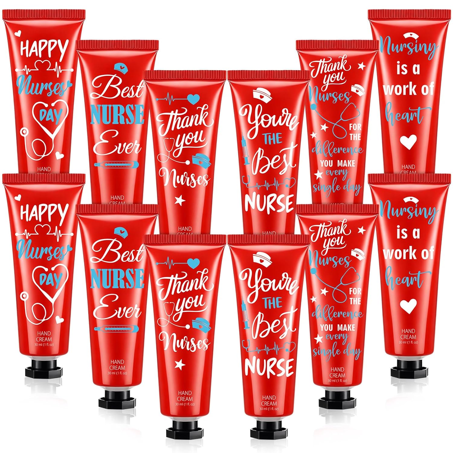 Leelosp 48 Pcs Nurse Week Gifts Bulk 2026 Nurse Appreciation Gifts Bulk for Women Nursing Hand Cream Mini Hand Lotion Travel Size Moisturizing for Nursing Student CNA Medical Assistant Accessories