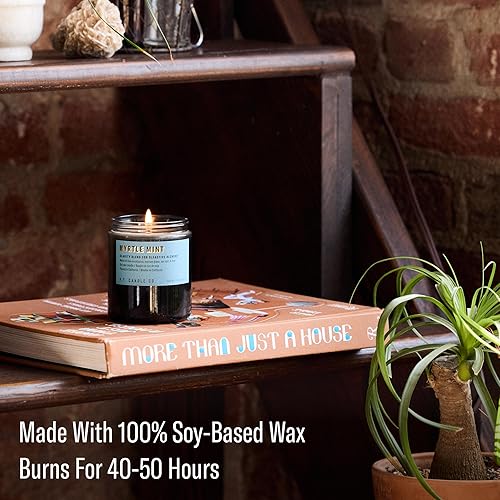 Miniatura 10 de P.F. Candle Co. Enoki Cedar Alchemy - Vela perfumada de cera de soja (7.2 onzas) 40-50 horas de tiempo de combustión, mecha de algodón, tarro de