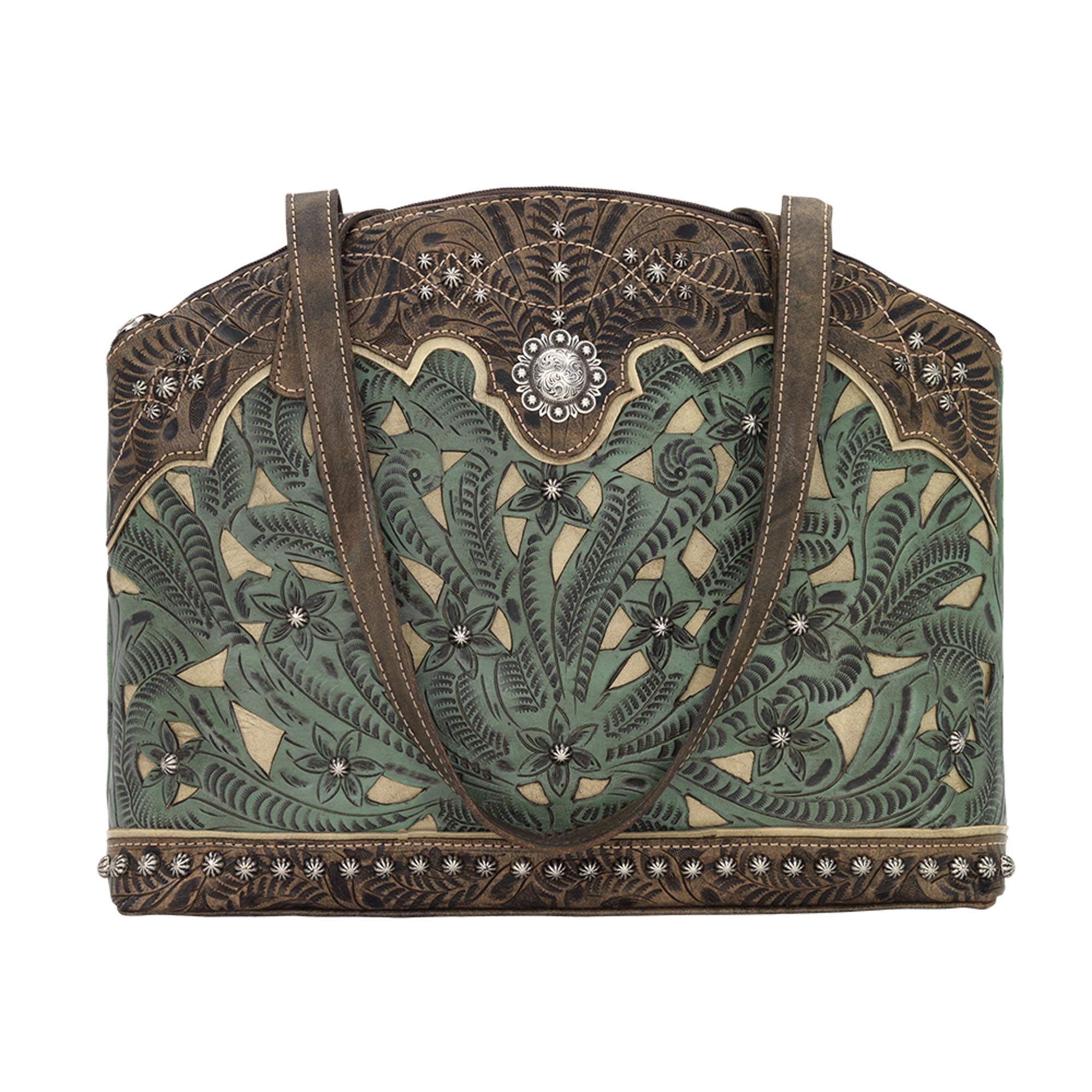 Annie's Secret Half Moon Tote for Women | Leather Lined Ambidextrous Conceal Carry Pocket on Back