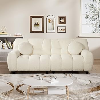 Amazon.com: Nolohoo Boucle Cloud Sofa Couch, Comfy Deep Seat