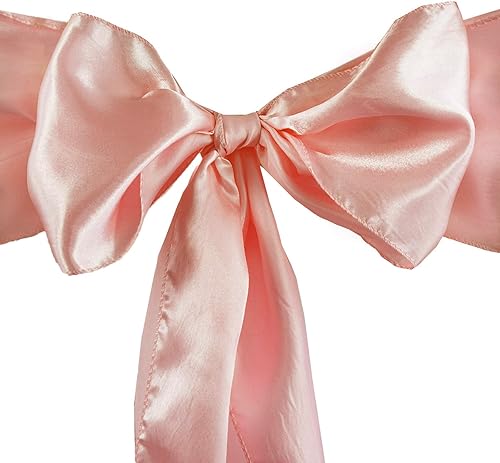 Miniatura 8 de 50 lazos para sillas de satén verde eucalipto, lazos para decoración de bodas, suministros de fiesta, eventos, fundas de silla, decoración de