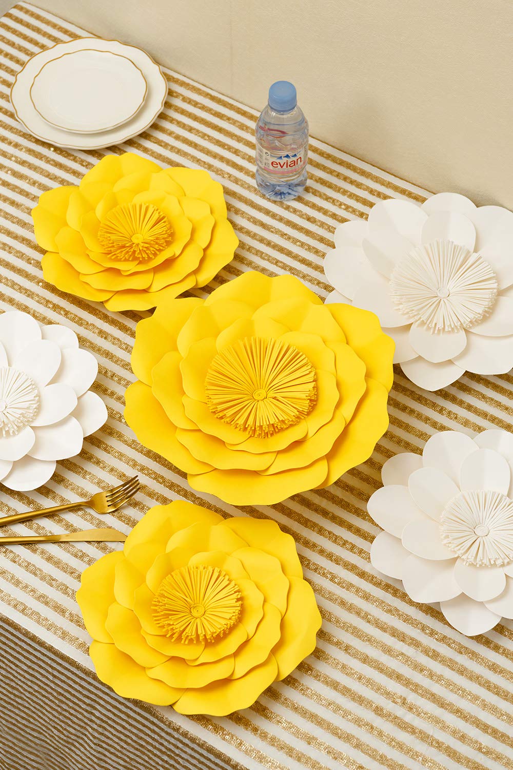 Amazon｜KEY SPRING 3Dペーパーフラワーデコレーション、巨大な