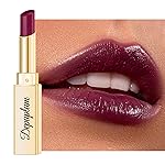 Depuplum Dark Purple Lipstick for Women Hydrate Glossy Lipstick Moisture Lip Gloss Sheer-Medium Coverage Long Lasting Lipsticks for Dry Lips, DM93 Grape Purple