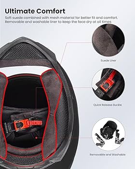 fu　illit 20枚 Amazon.com: ILM Full Face Motorcycle Helmet for Motocross Street