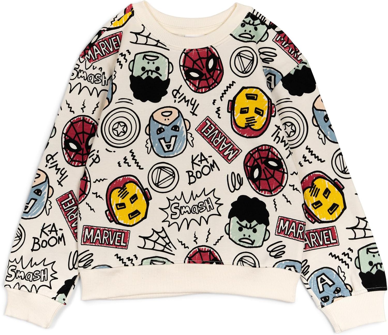 Marvel Avengers Boys' Fleece Sweatshirt and Jogger Set Toddler to Big Kid